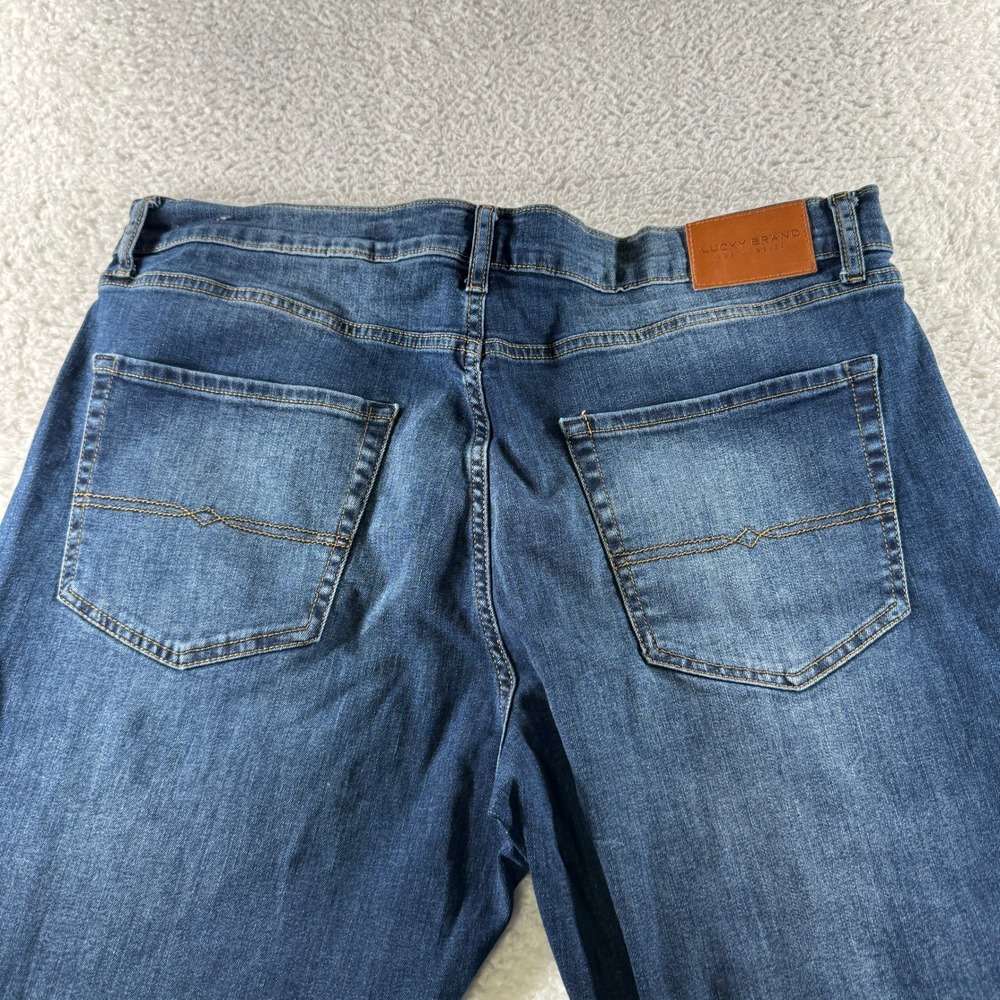 Lucky Brand Men's 410 Athletic Straight Fit Stretch 5 Pocket Jean 38x30 Clean‎ - Picture 2 of 12